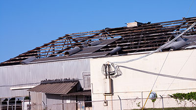 Wind Damage to Roof